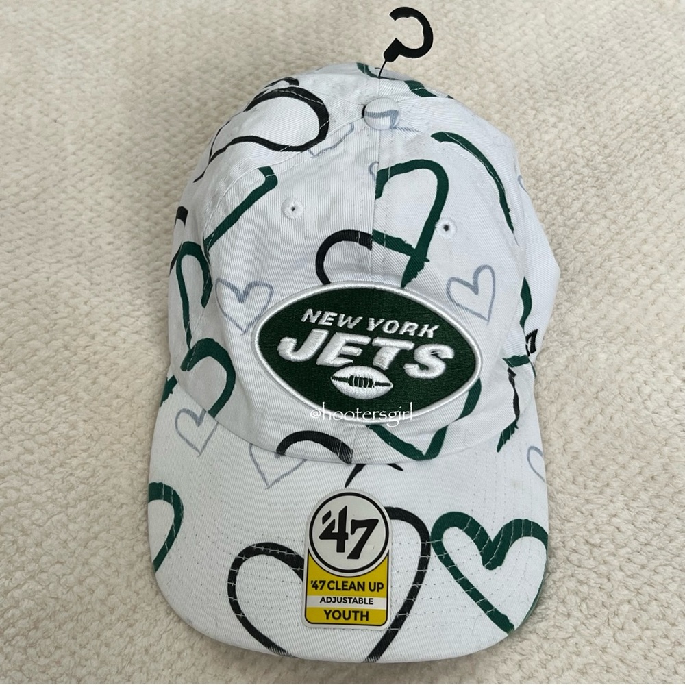 💚Girls New York Jets '47 White Adore Clean Up Adjustable Hat💚 - Picture 3 of 9